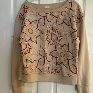 Embroidered sweatshirt from Anthropologie